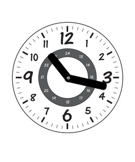 Školní hodiny bílé-1